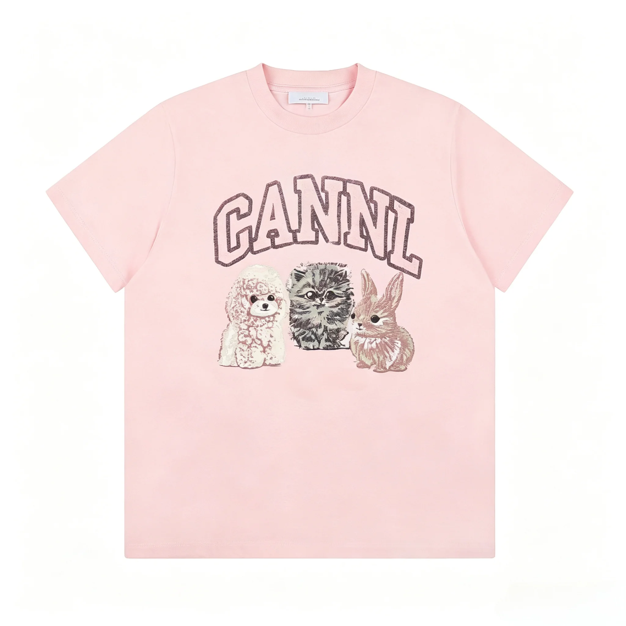 Cotton women's T-shirt， Regular Size XS-L