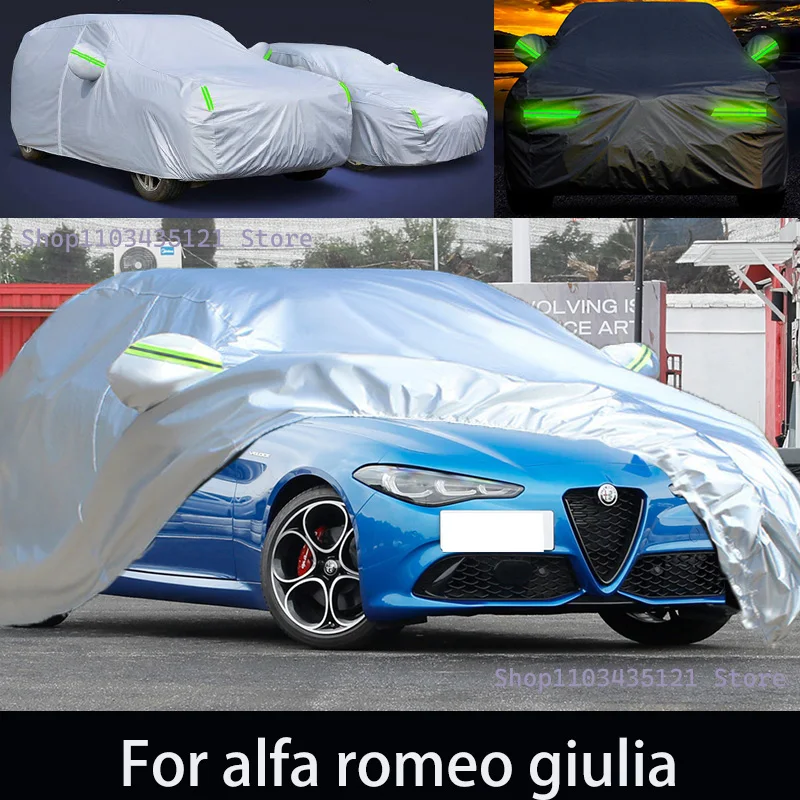 

For alfa romeo giulia Outdoor Protection Full Car Covers Snow Cover Sunshade Waterproof Dustproof Exterior Car accessories