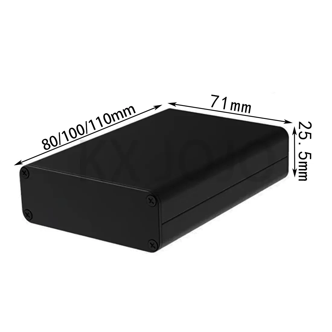 Special link 10PCS Aluminum Enclosure 71*25.5*80mm Split Type Case Black Waterproof Box Electronic DIY Power Housing Instrument