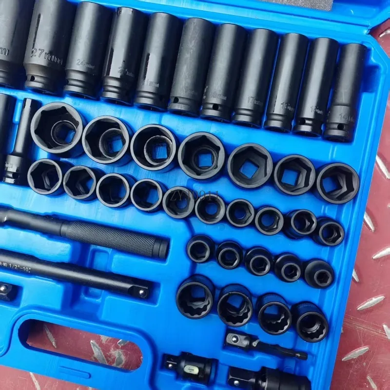 Dafei อินเทอร์เฟซ 50 ชิ้นแขนผสม 1/2 หกเหลี่ยมขนาดเล็ก WIND CANNON HEAD ประแจไฟฟ้าแขน 8-32