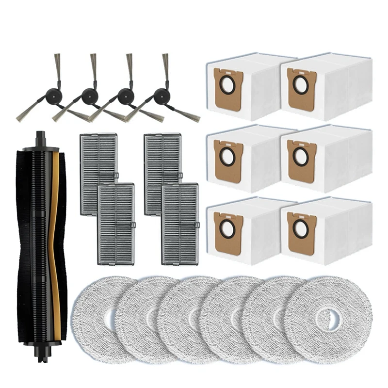 

WCS-Compatible For Xiaomi Mijia Omni M40 D110CN Replacement Parts Main Side Brush Hepa Filter Mop Cloth Dust Bag Accessories