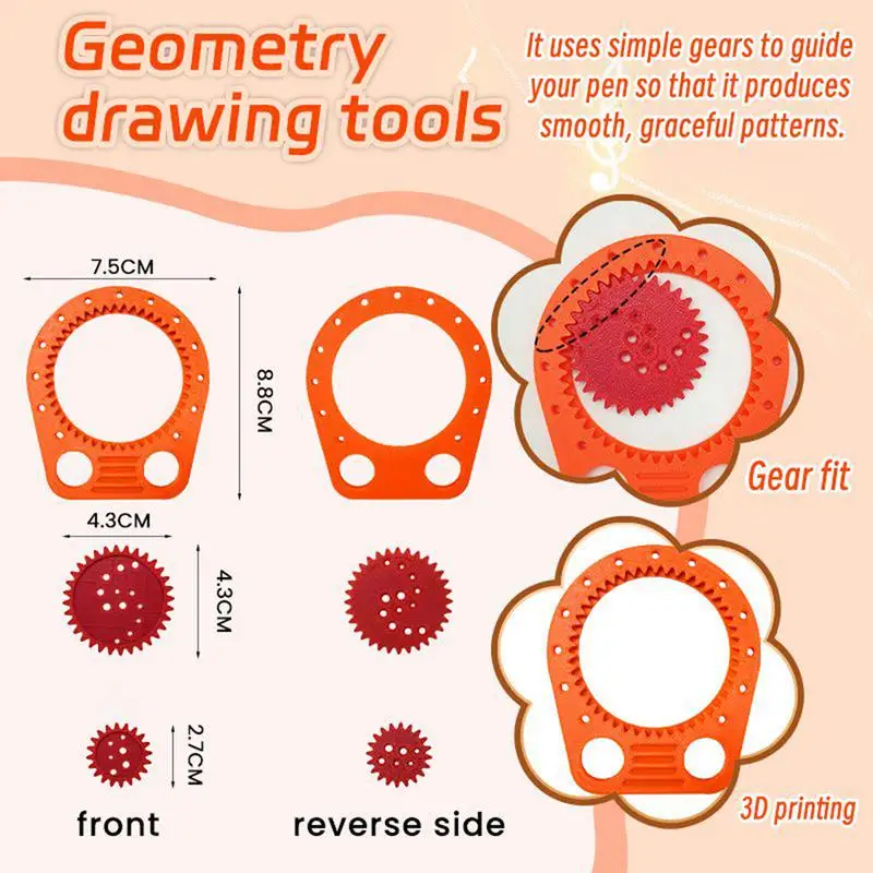 Geometric Drawing Template Precision Drawing Tool Portable Multifunctional Geometric Stencil For Painting Crafts Sketch Design