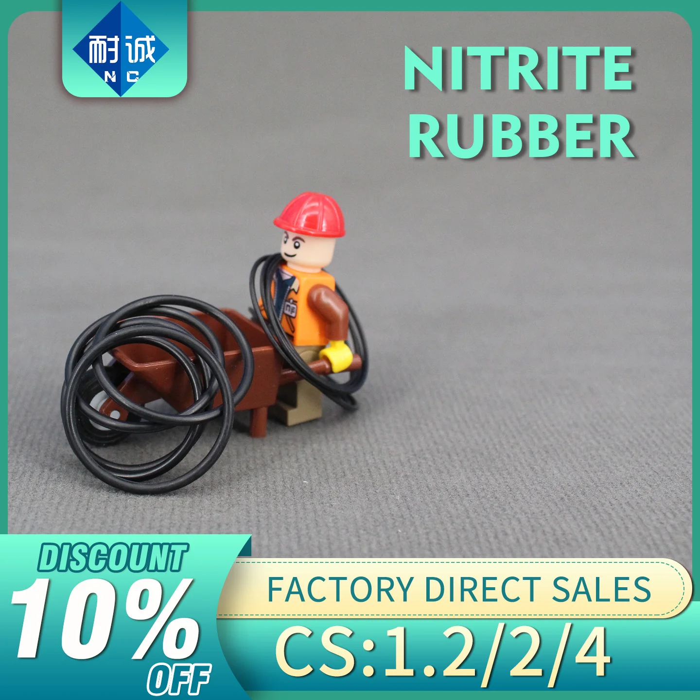 CS 1.2/2/4mm O-ring Thickness Cross Section NBR Nitrile Rubber Sealing Gasket Rubber Washer Ring Wholesale in Specifications