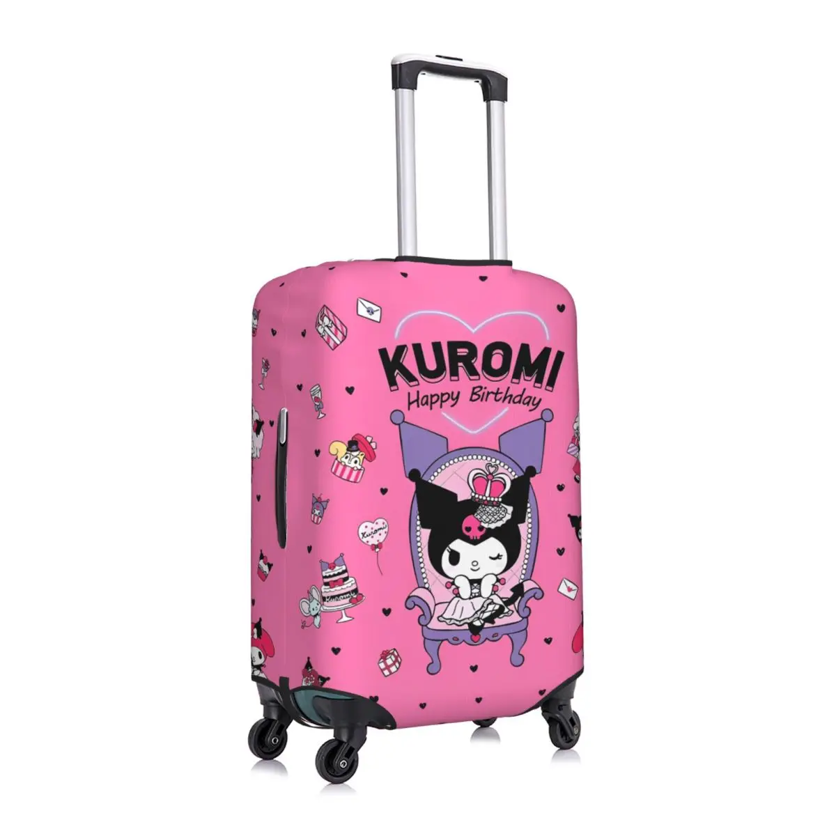 Kawaii Kuromi الكرتون أنيمي غطاء حقيبة حماية الأعمال عطلة لوازم الأمتعة مفيدة