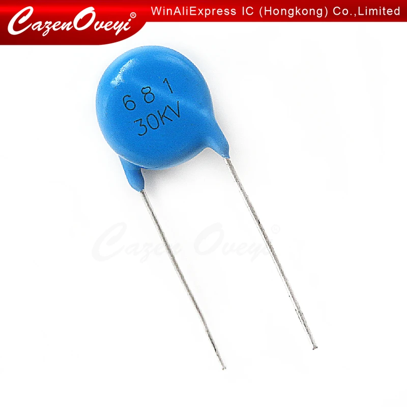 5pcs/lot High voltage ceramic chip ceramic capacitor 681K 30KV 680PF 30KV681 In Stock