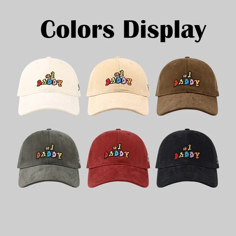 XXL Big Size Baseball Caps DADDY Letters Big Head Soft Cotton Extra Large Size Women's Low Profile Golf Hats OverSize Caps Men