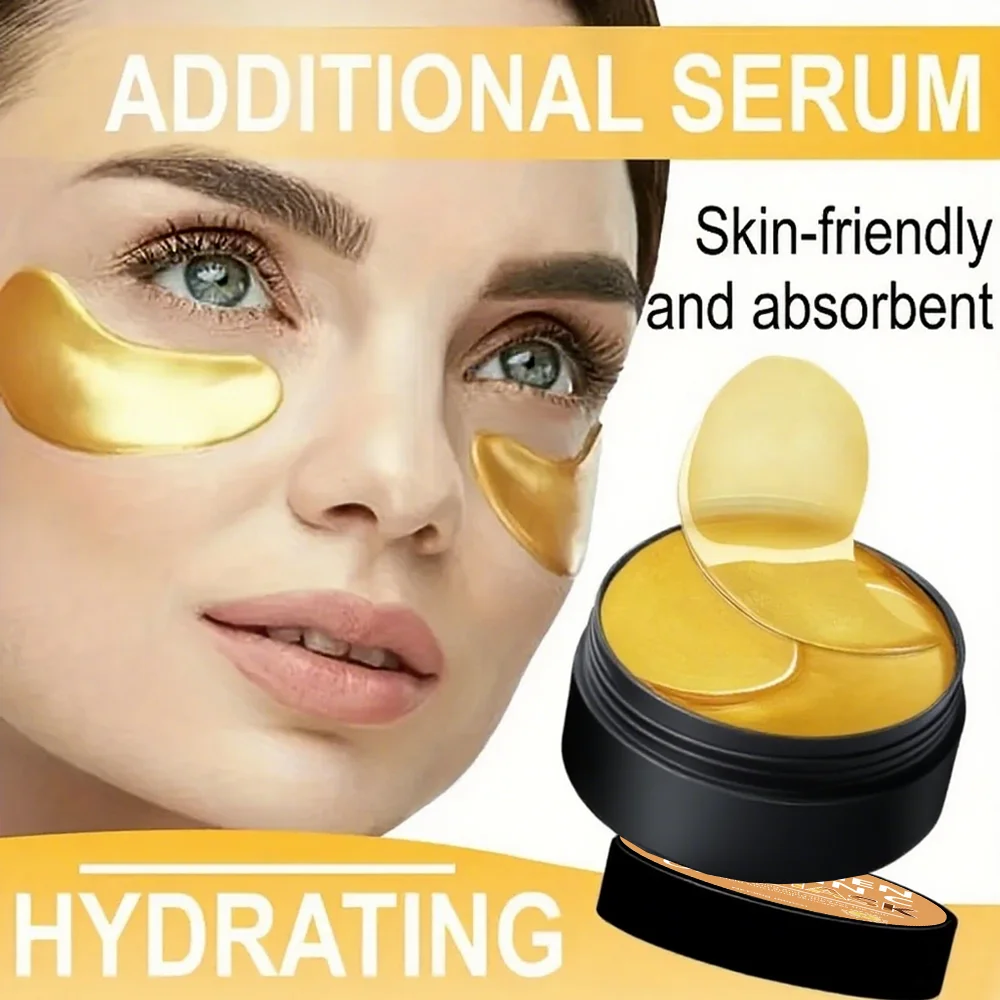 YUITIKUE Golden Eye Moisturizing Eye Mask, rich in collagen and hyaluronic acid, suitable for all skin types