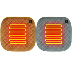 Heated Warming Seat Cushion Portable Warm Heater Pad 3 Speed Temperature Multifunctional USB Charging for Winter Indoor Outdoor