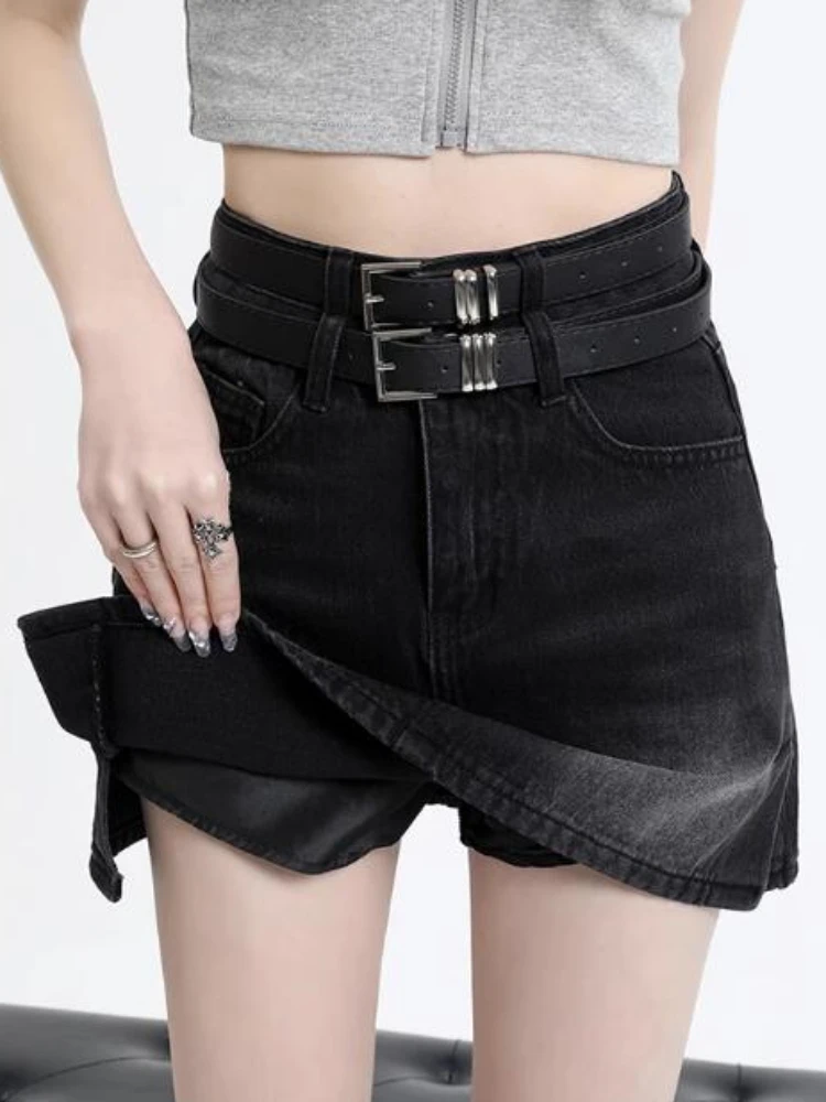 S-5XL Denim Skirts Women Elegant Sexy Daily Office Lady Comfortable Stretchy Summer Harajuku Korean Style All-match High Street