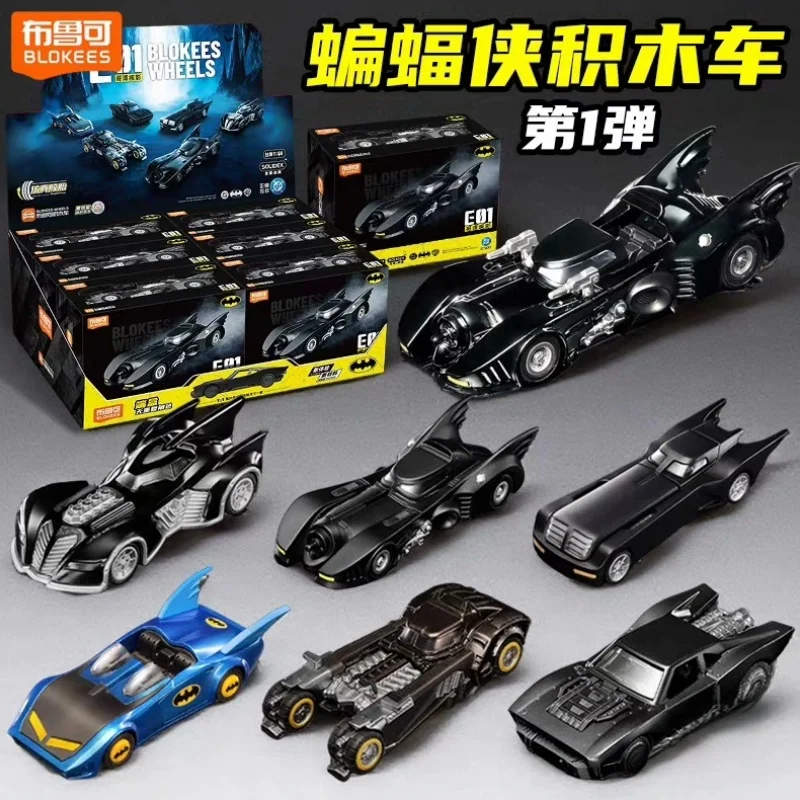 

Blokees Wheels E01 1989 Batmobile Model Car Licensed Batman Diecast Collectible Assembly Vehicle Toy For Fans