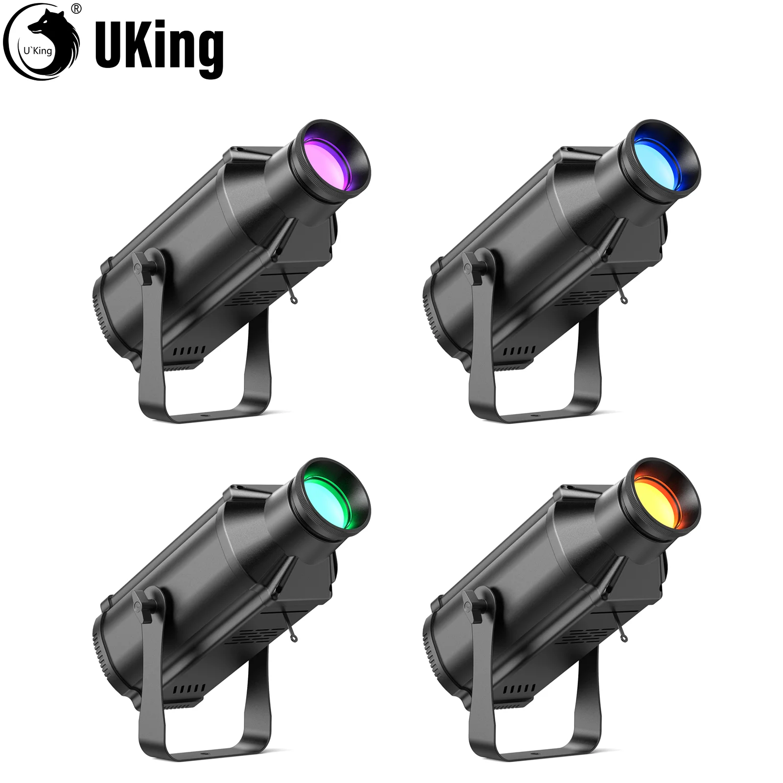 

U'King 1/2/4 шт. мини 120 Вт RGB COB прожекторы полноцветные изобразительные огни 4 световых эффекта стробоскопы DMX для вечеринки DJ Show Bar