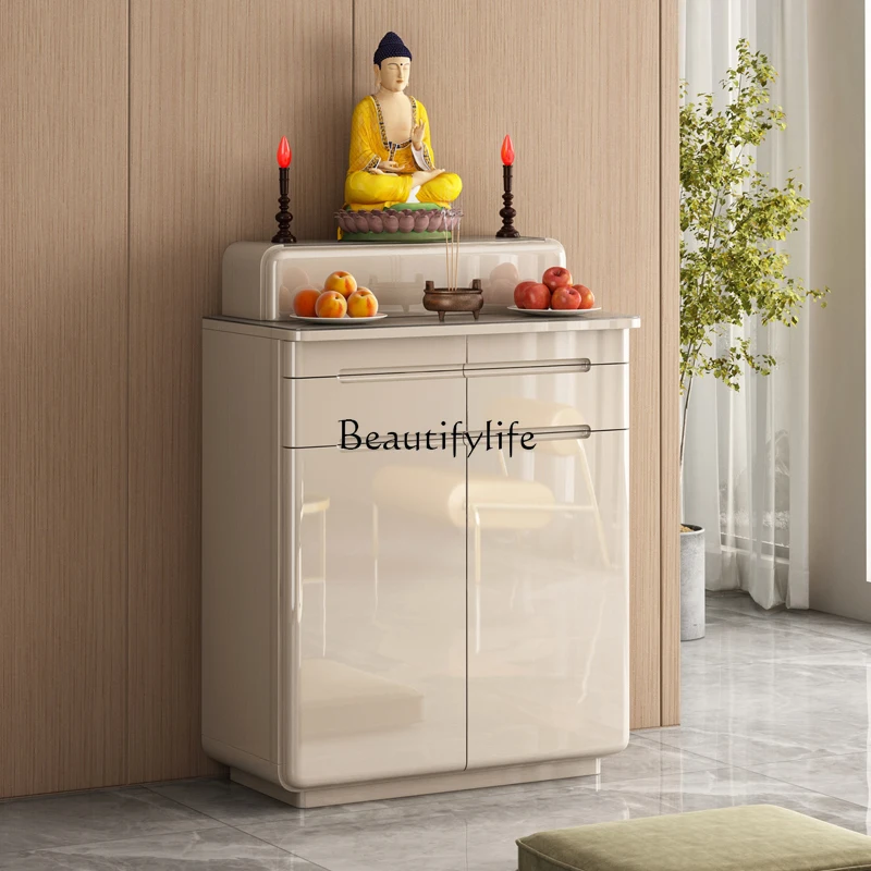 

New Buddhist table, incense cabinet household shrine table living room central hall cabinet, Buddhist niche, modern simplicity