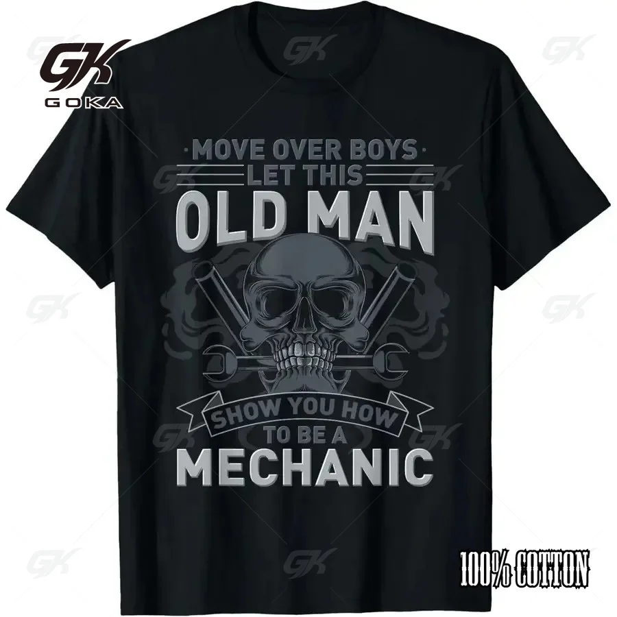 Old Man Mechanic T-Shirt, Funny 