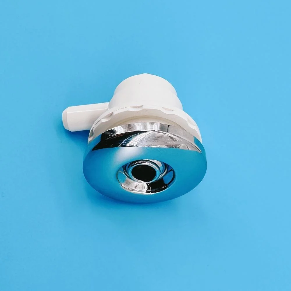 11.5mm Flat Cover Water Jet Small Nozzle 45mm ABS Cover Bubble Nozzle Chromed Cap PVC Base Massage Bathtub Jet Nozzle