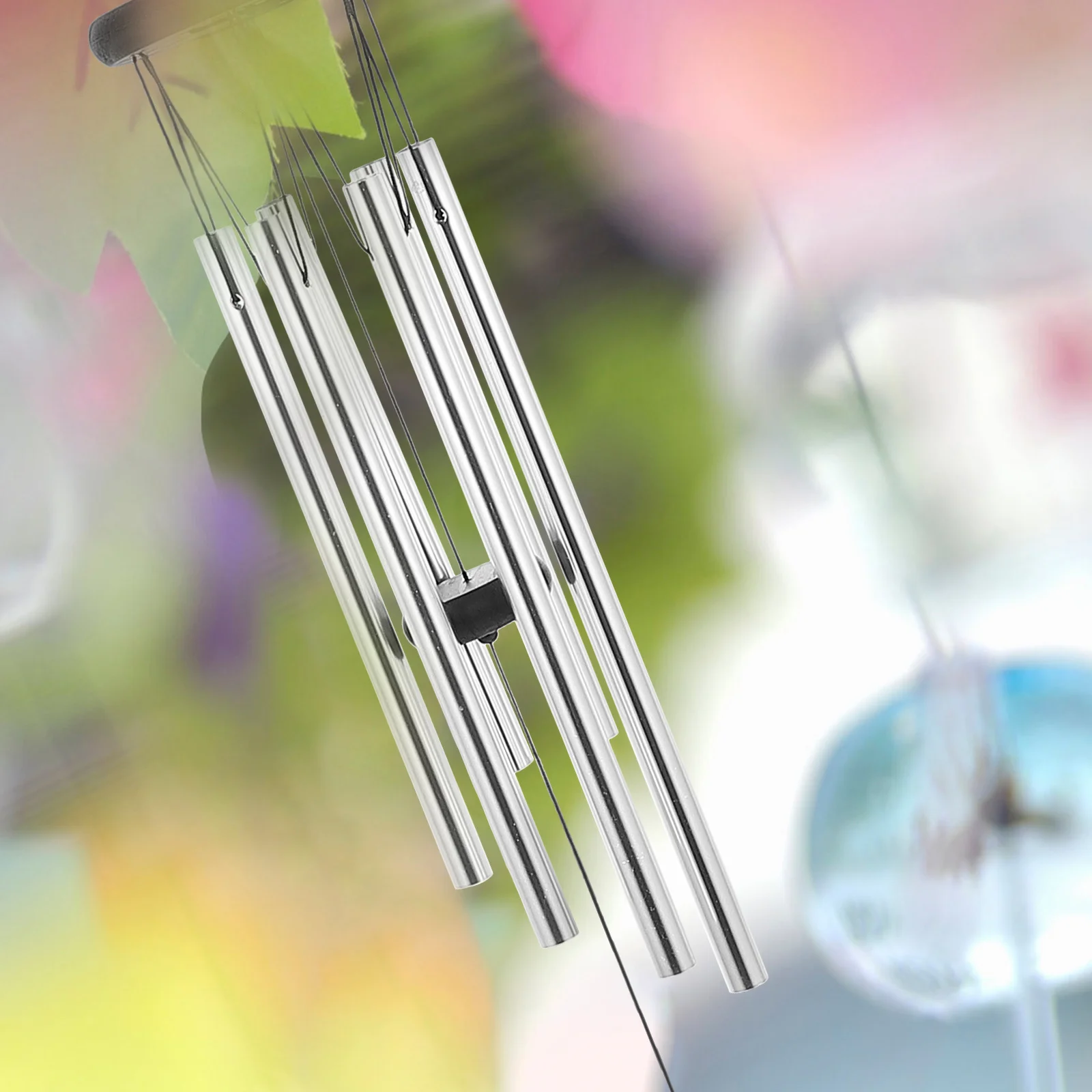 

Metal Wind Chime Pendant Premium Wooden Aluminum Design For Home Garden Balcony Window Yard Outdoor Hanging Decor Ornament