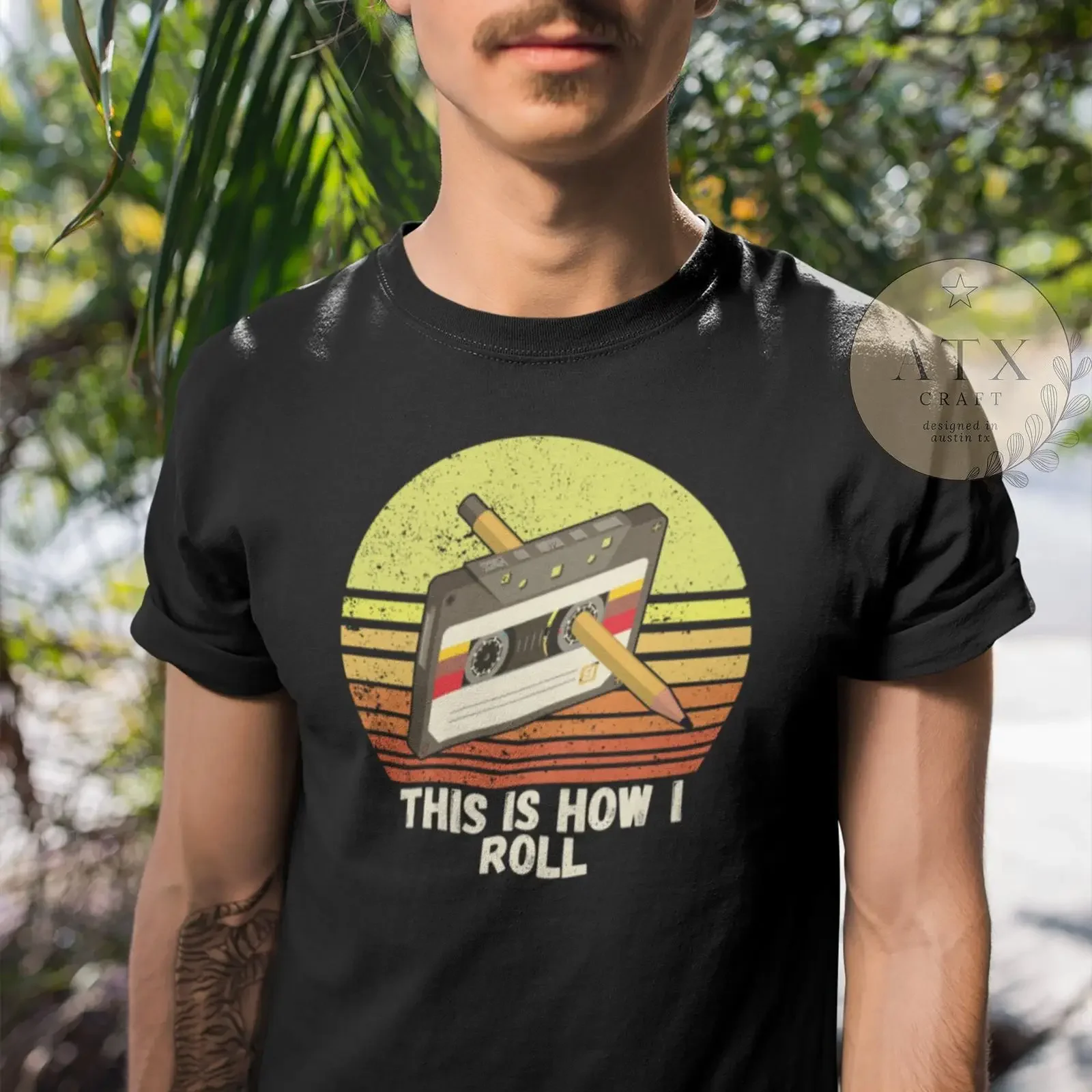 Retro 80s 90s Nostalgia This Is How I Roll Cassette Mixtape Funny T Shirt Casual Birthday  vintage Washed streetwear Stylish