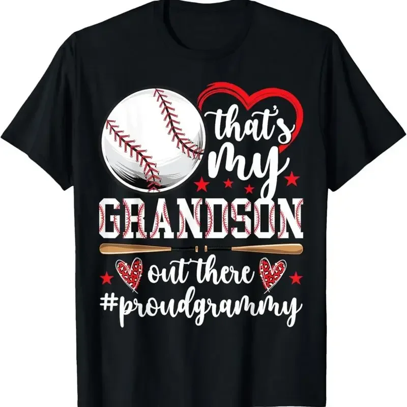 That'S My Grandson Baseball Grammy Of A Player T Shirt