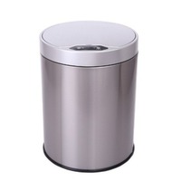 Stainless Steel Shell Indoor Waste Bins Household Silent Intelligent Sensing Trash Can Waterproof Cleaning Tool Accessories