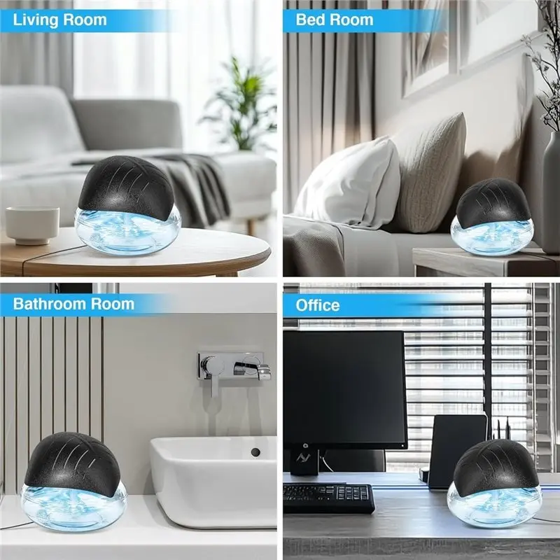 B02C-US Standard Plug Air Purifier Water-Based, Air Cleaner With 7-Color LED Color-Changing Light, Air Freshener US Plug