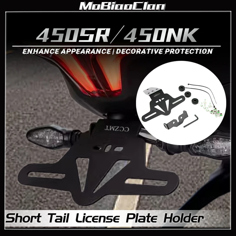 

For CFMOTO CF450SR 450SR S 450sr 450NK Motorcycle Rear Wheel Short Tail Stock Tailstock License Plate Holder Bracket Accessory