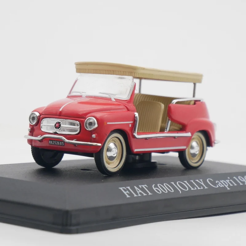 

Diecast Ixo 1:43 Scale FIAT 600 JOLLY Capri 1966 Fiat Italian Taxi Alloy Car Model Collectible Toy Gift Souvenir Display