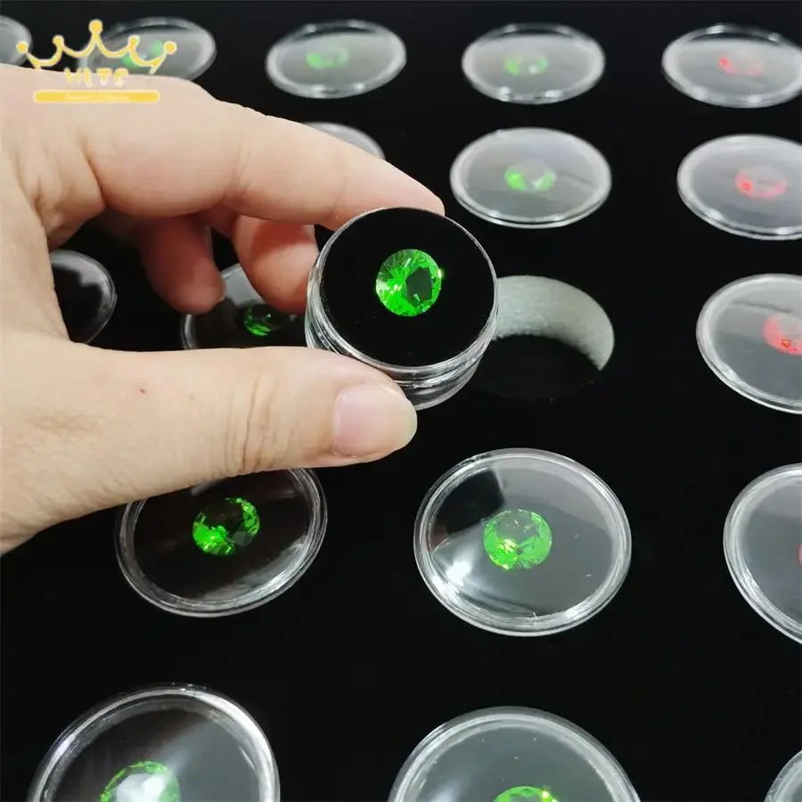 Jewelry Exhibitor Diamond Storage Tray with 35Pcs Small Diamond Boxes Detachable Pad Tray Gem Packaging Case