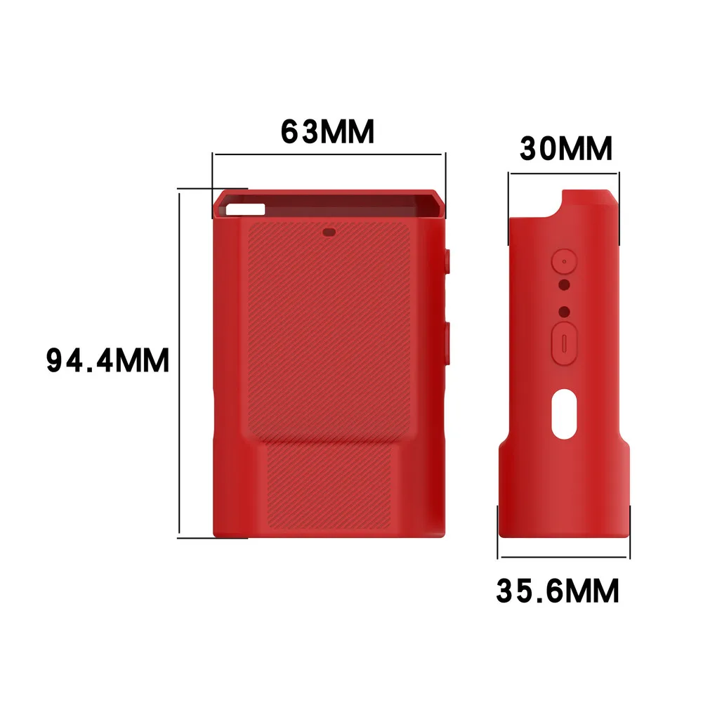 Shockproof Silicone Case For Garmin Varia Vue Non-Slip Cycling Protection Black/white/red Versatile Color Options 94.4*63*35.6MM