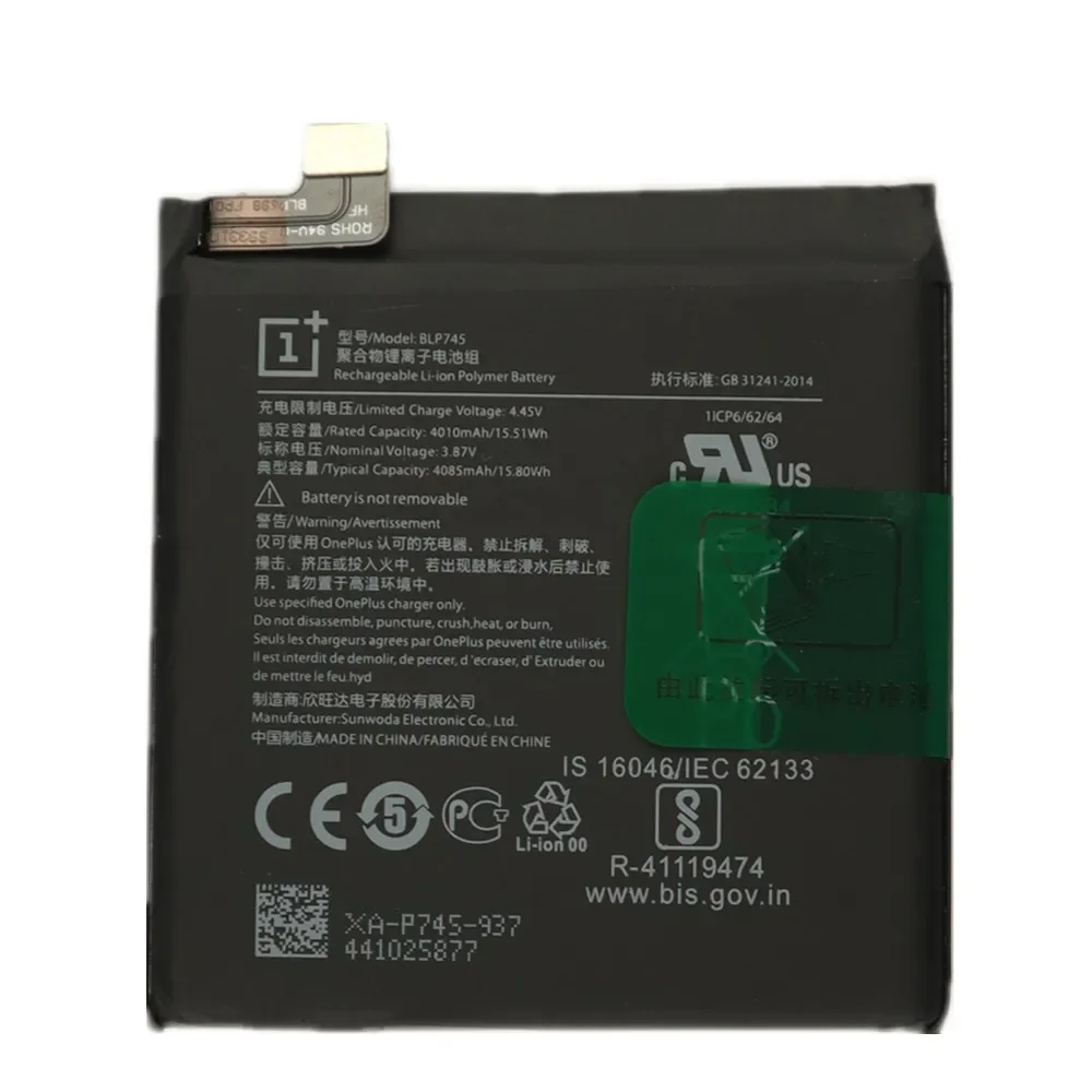 2024 Years New 1+ Original Battery BLP745 For Oneplus 7T Pro One Plus 7 T Pro 7Tpro 4000mAh Phone Battery Bateria + Tools