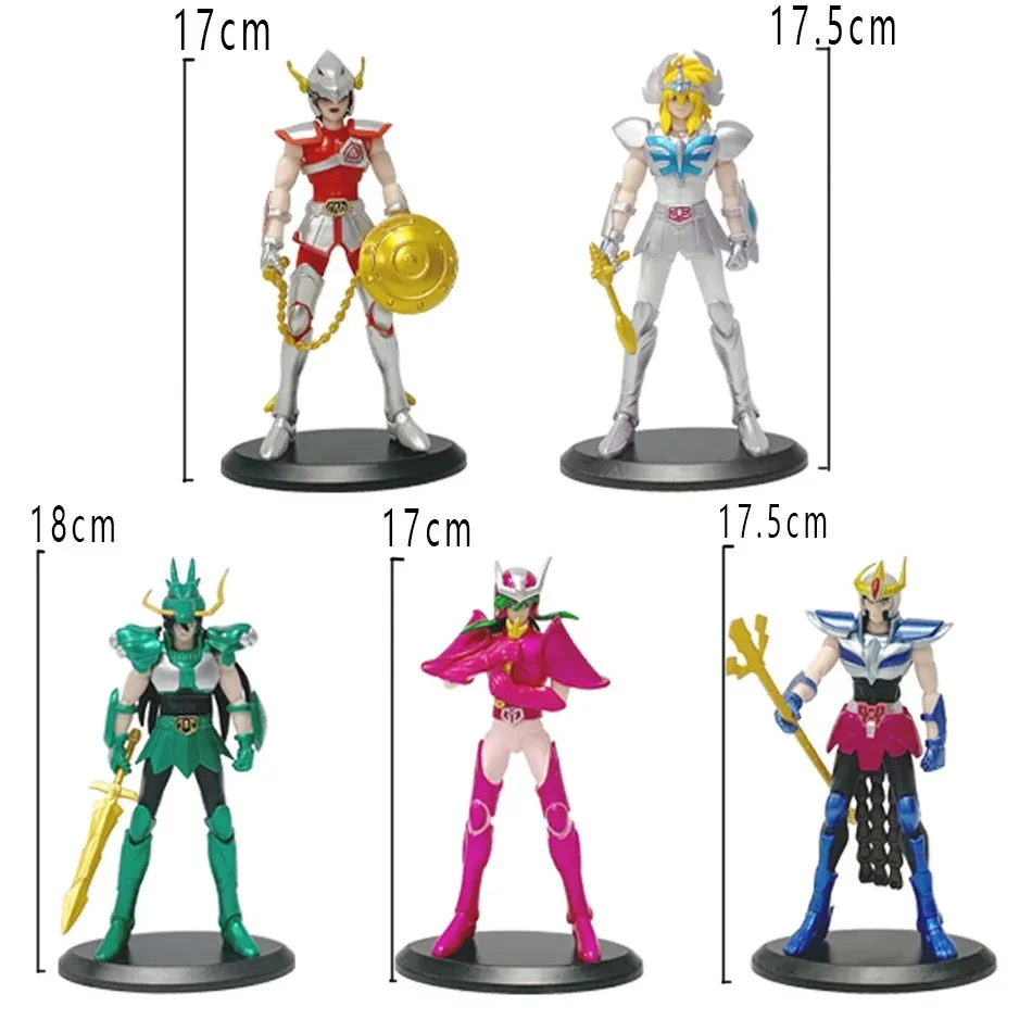 Figura de Ação Saint Seiya Ikki Hyoga Seiya Shiryu em Pose de Pé com Armadura Myth Cloth, Cavaleiros do Zodíaco, Modelo de Brinquedo, Presente para Crianças