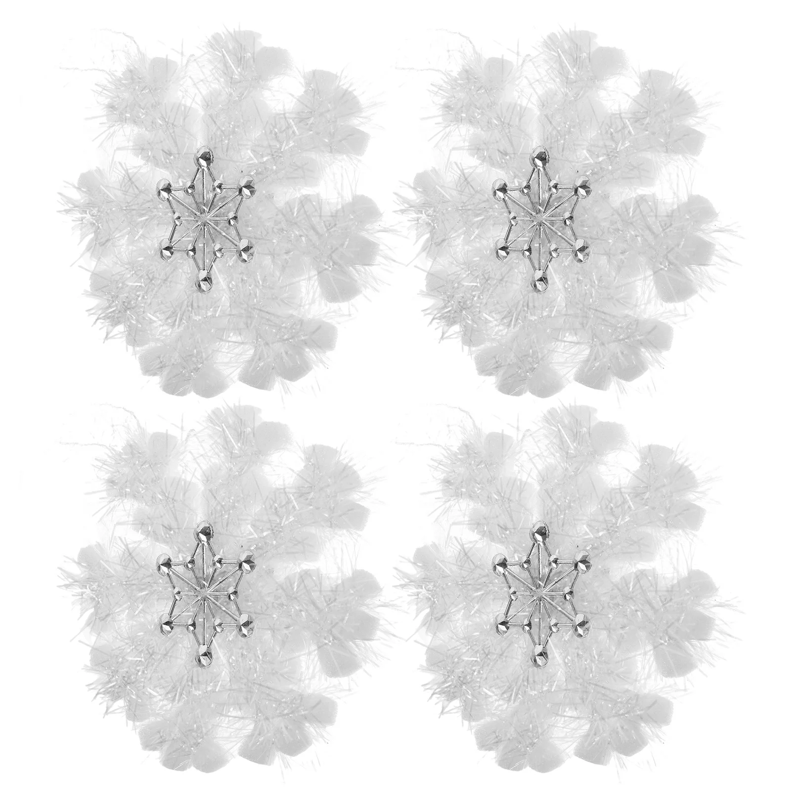 

8Pcs White Snowflake Decorations 3D Christmas Tree Hanging Ornaments Winter Holiday Party Decor Winter Hanging Snowflakes