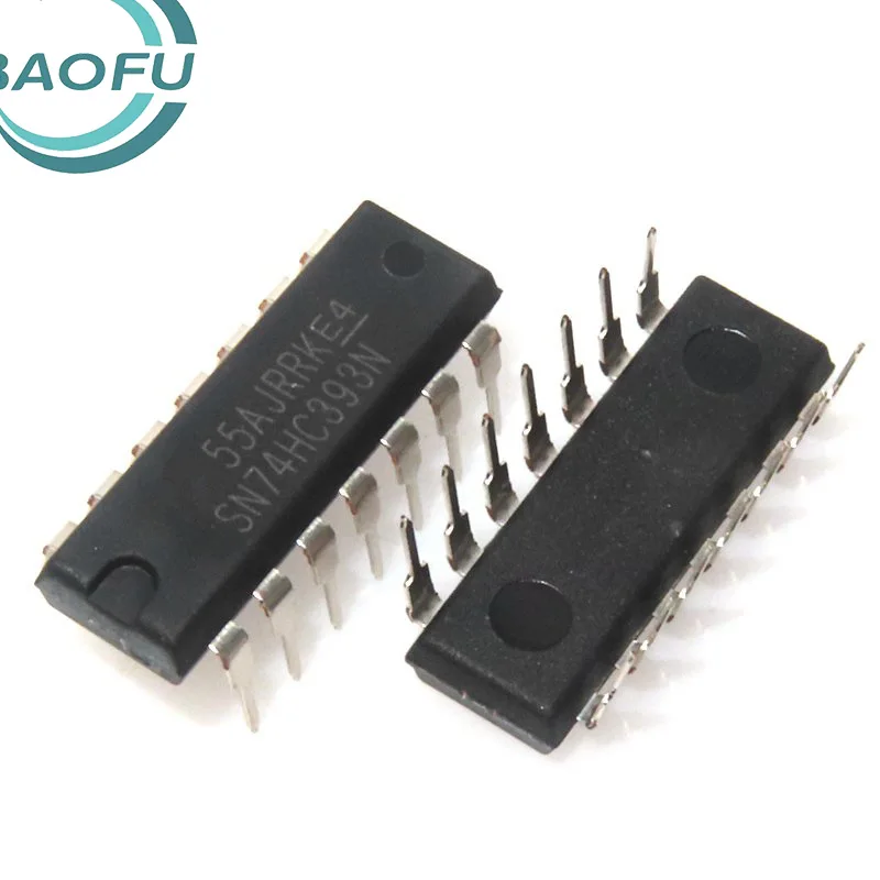 Newly imported original 74HC393N SN74HC393N DIP-14 dual 4-bit binary ripple counter