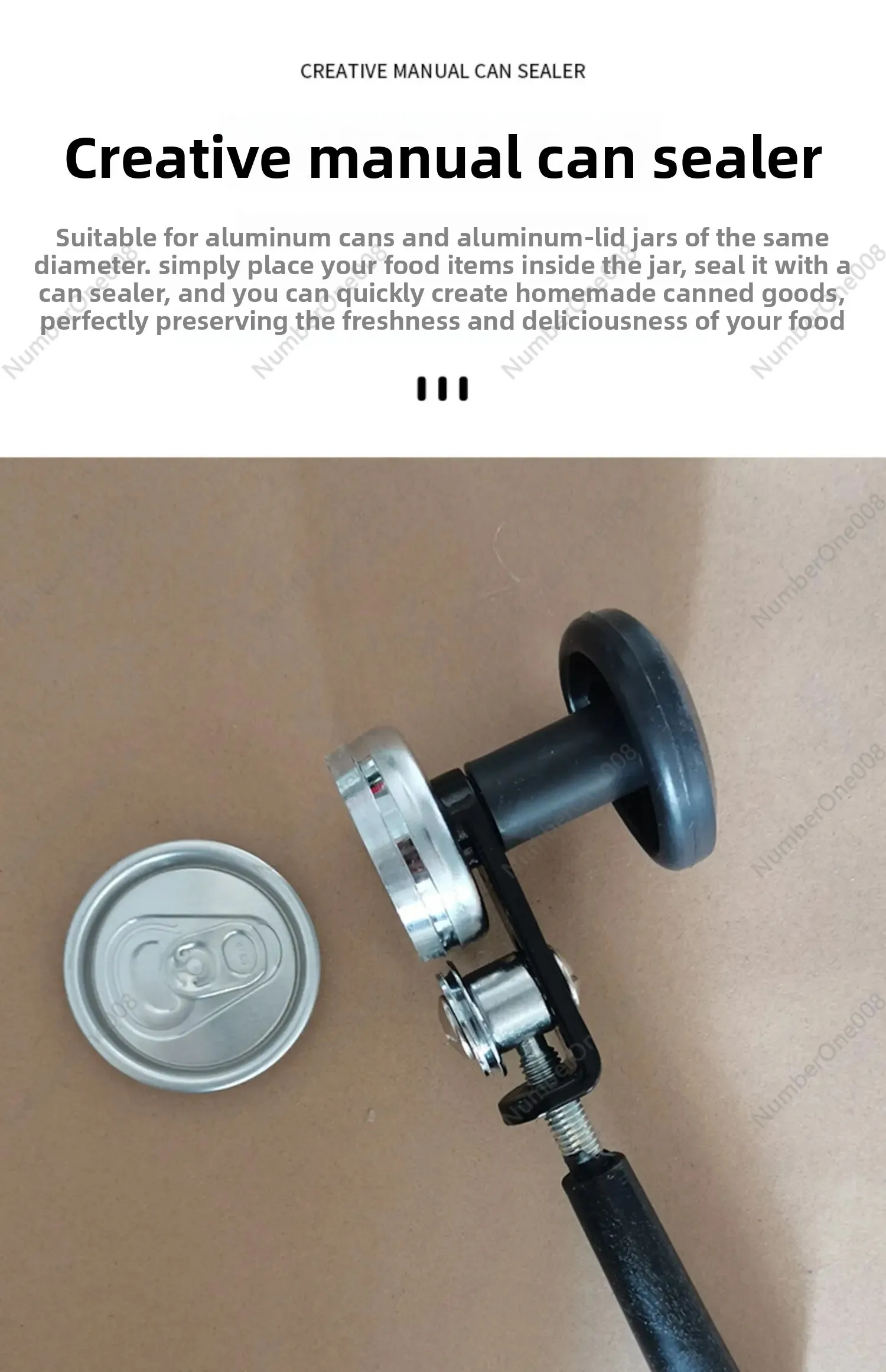 Can Sealer Canning Machine Manual Sealer Empty Can Tool Random Color