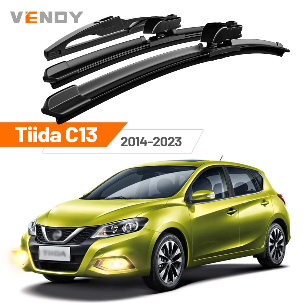 

Для Nissan Tiida C13 2014-2023 (2015, 2016, 2017, 2018, 2019) — Комплект передних и задних щеток стеклоочистителя (дворников) для лобового стекла, аксессуары