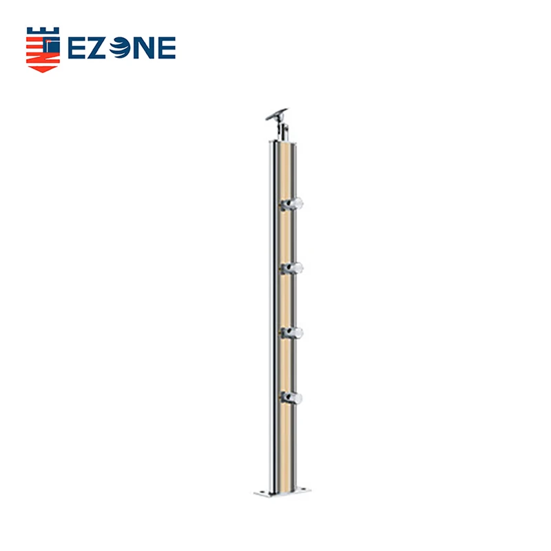 custom.Acrylic Balustrade Satin Stainless Steel Baluster Interior Stairs Balcony Deck Railing Handrail Hotels