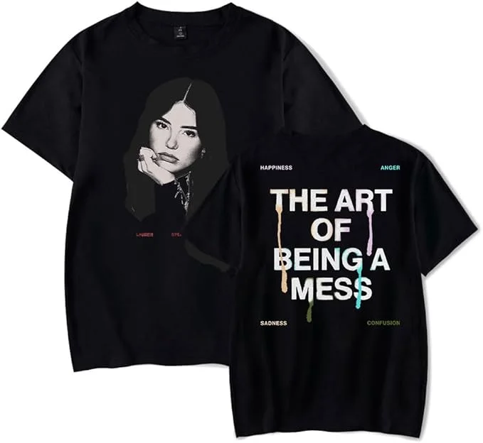 Lauren Spencer Smith The Art of Being A Mess Tour Tee Merch Men Women T-Shirt Trendy Streetwear Short Sleeve