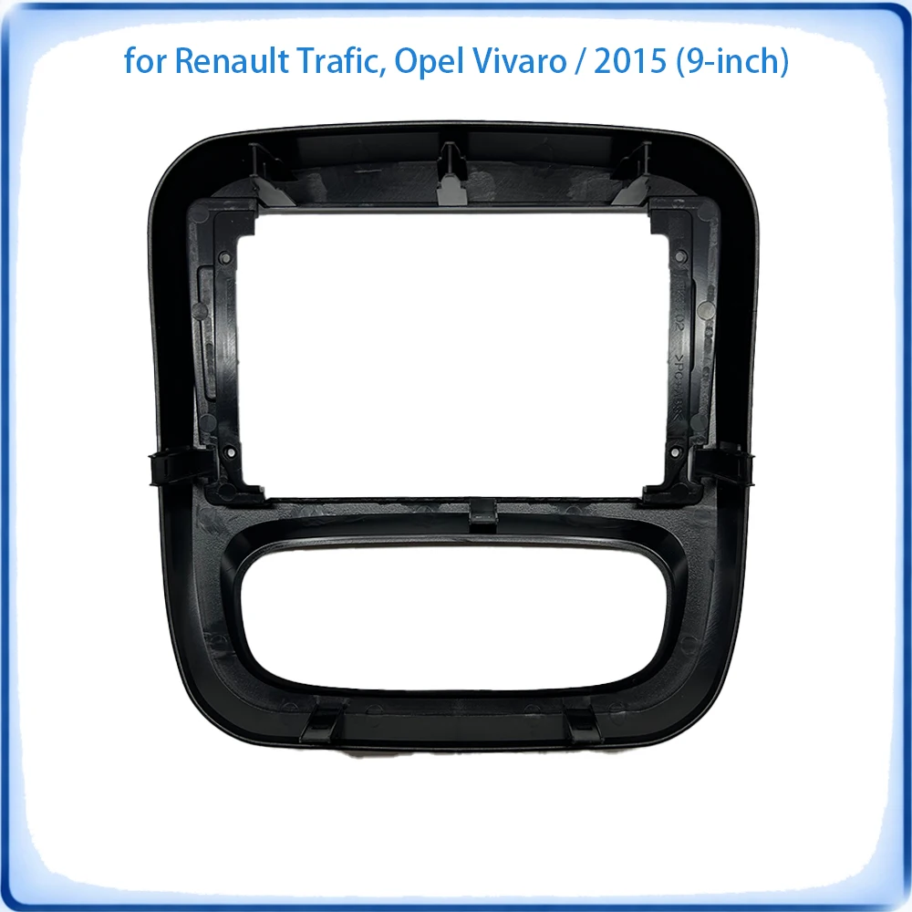 Car Radio Fascia Frame For Renault Trafic & Opel Vivaro 2015 9 inch With Canbus Decoder & Wiring Harness Car Accessories P & P
