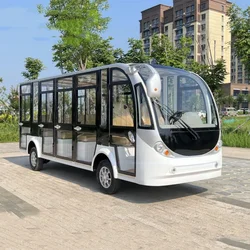 New Electric Car 14 Seater Fast Delivery Smart Electric Sightseeing Car luxury cool Electric Car Closed Tourist Bus