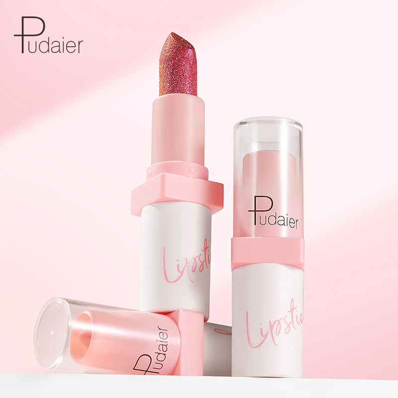 DJBS Beginner's advanced shiny metal pearl diamond lipstick matte velvet non stick cup lip gloss European and American lip gloss