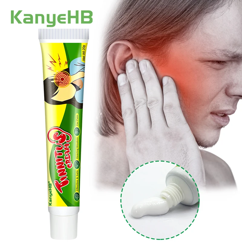 1Pcs Tinnitus Treatment Cream For Ear Pain Protect Hearing Loss Ointment Natural Herbal Extract Medical Cream Health Care G021