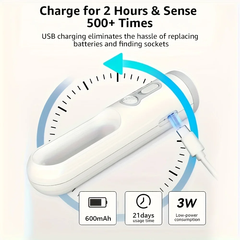 Lampe de poche LED Portable 2 en 1 avec capteur, lanterne Rechargeable de Type C pour chambre à coucher, lecture, Camping, alimentation pour bébé, lampe de chevet