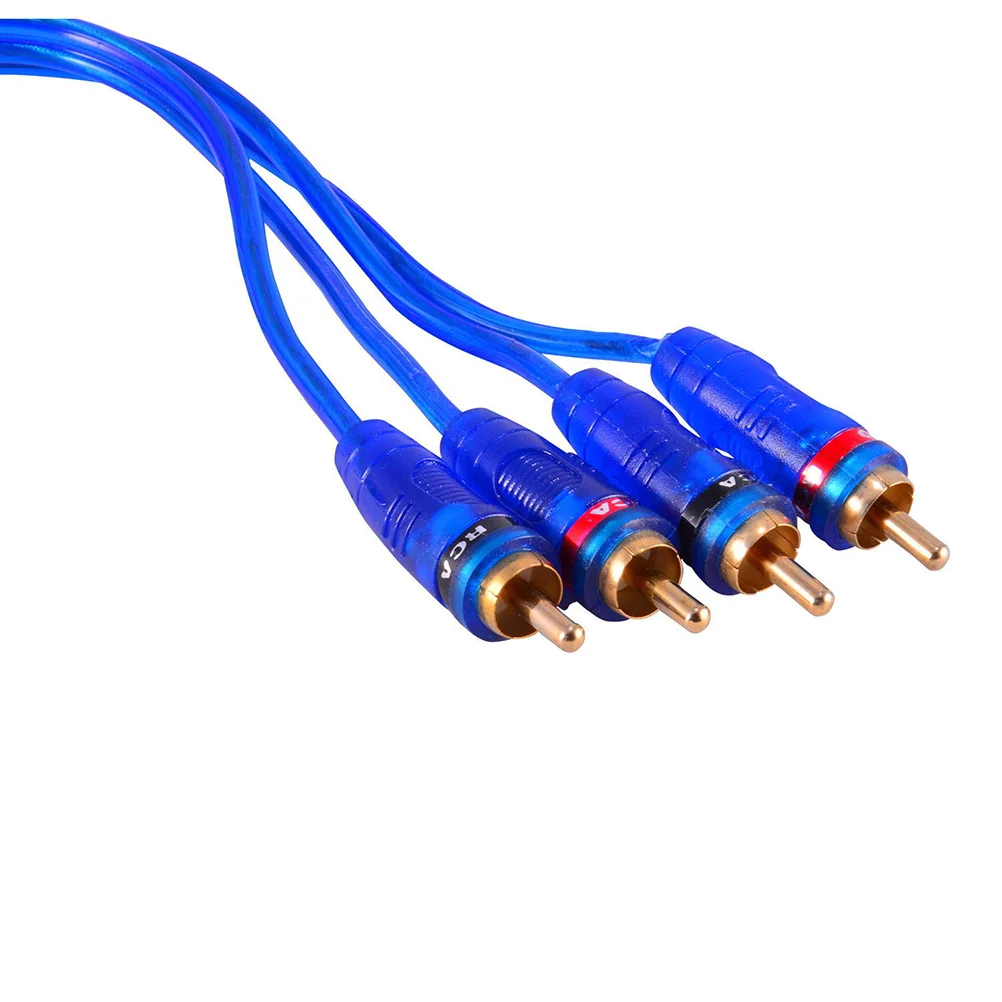 

Ground Loop Isolator Audio Noise Filter 4 Channel Sound Removal 50W Gold Rca Blue Durable Cable Adapter Socket