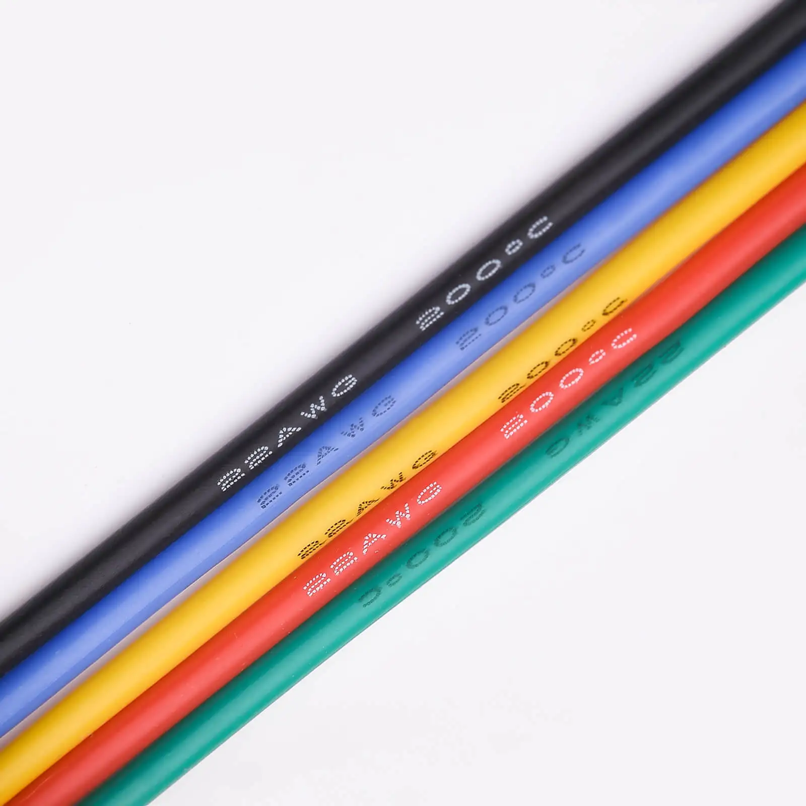 22AWG Electric Wire Flexible Silicone Wires 22 Gauge Stranded Tinned Copper Wire 5 Colors 16.4ft/5m Each or 32.8ft/10m Each