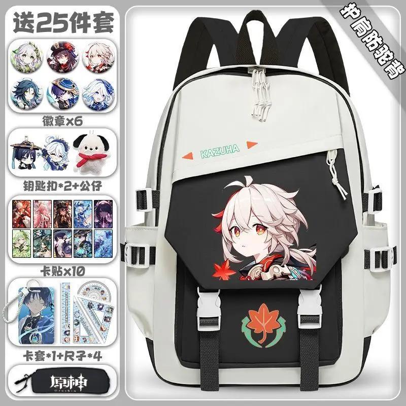 

Genshin Impact Peripheral Model For Boys, Elementary And Middle School Students, Large Capacity Nomad Wanderer Raiden Backpa