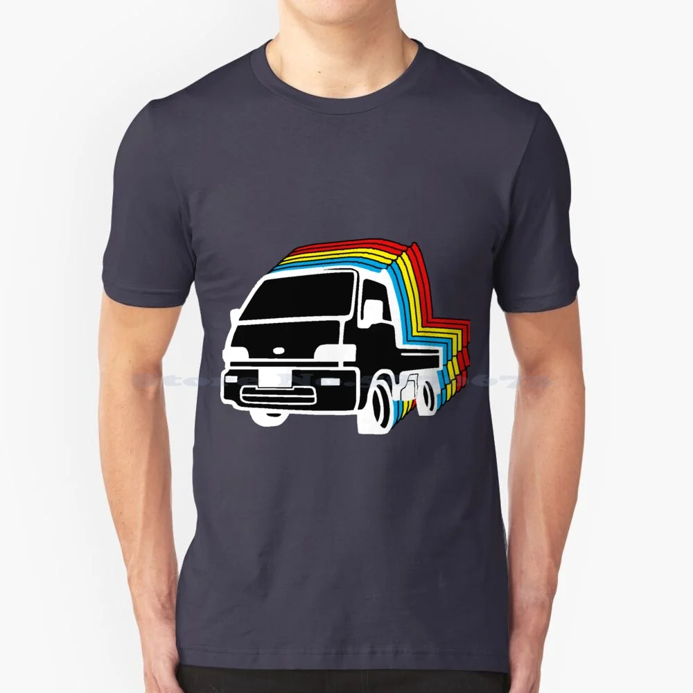 Retro Mini Truck T Shirt 100% Cotton Tee Minitruck Misubishi Daihatsu Sambar Acty Hijet Carry Jdm