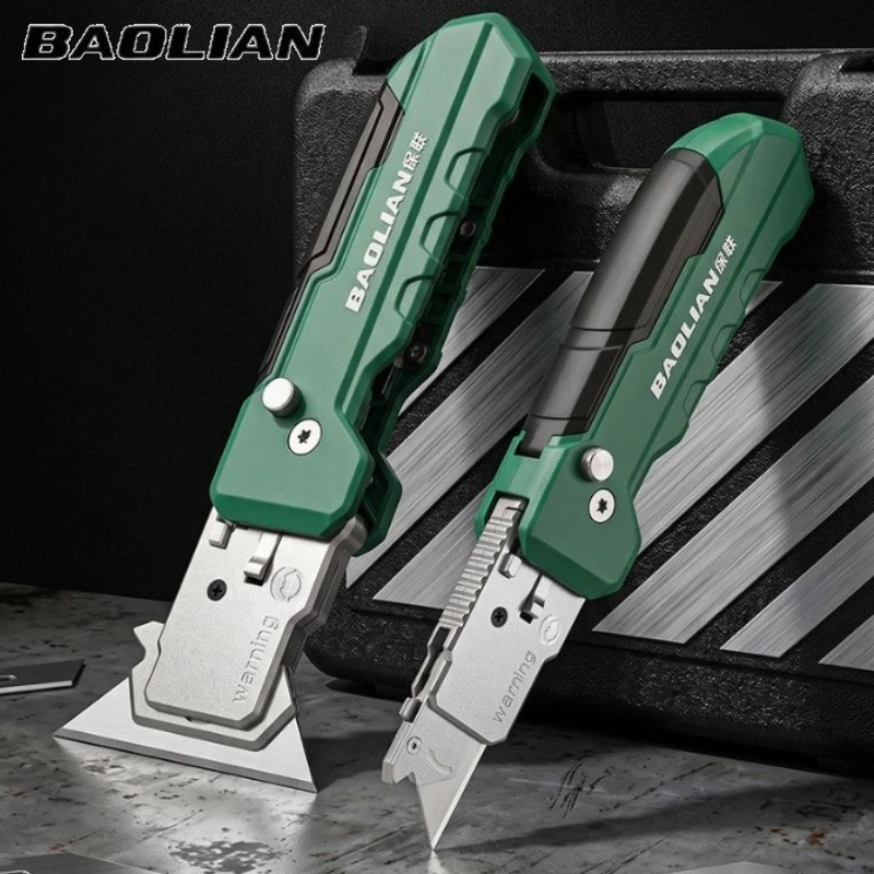 BAOLIAN 2in 1 Deformity Fold Utility Knife Glue Removal Scraper Seam Decoration Hand Tools Cleaning The Glue Removal Blade Knive