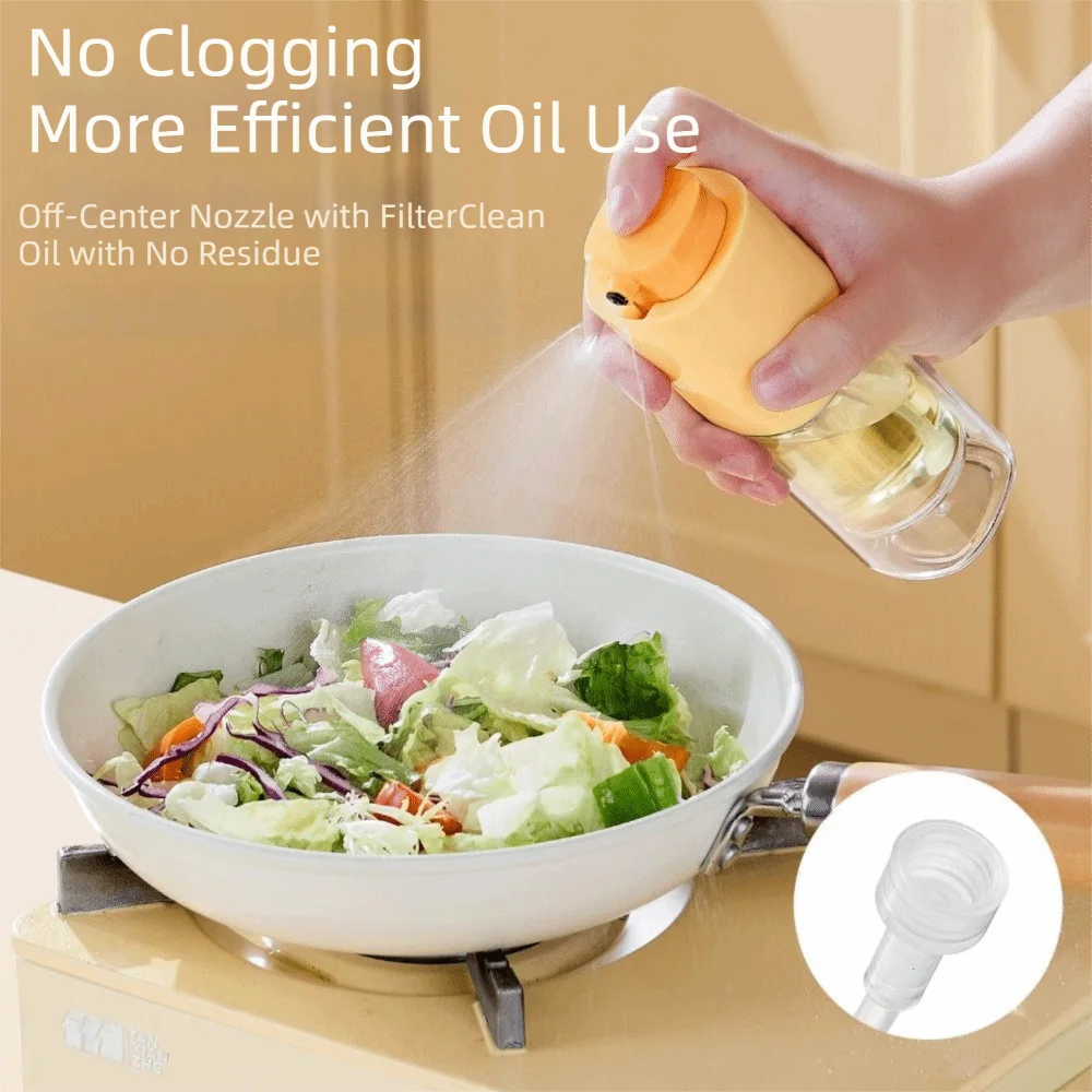 Leak-Proof Olive Oil Sprayer Precise Mister Retractable Cooking Oil Sprayer Glass Bottle Reusable Oil Sprayer Dispenser BBQ