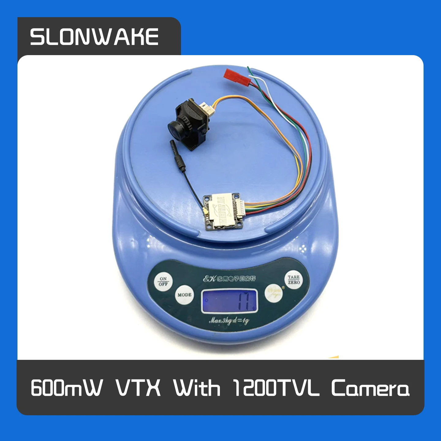 SLONWAKE FPV 600mW VTX Transmitter With CMOS 1200TVL Low-light NightVision Comera 20*20mm + OSD for RC FPV Drone