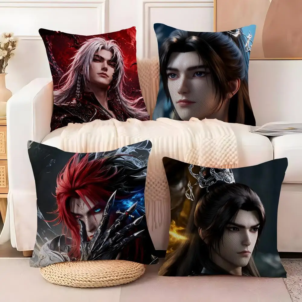 Wang Lin Renegade Immortal Xian Ni Cushion Cover  Plush Fabric Soft Double Sided Print Sofa Cushion Cover Throw Pillow Covers
