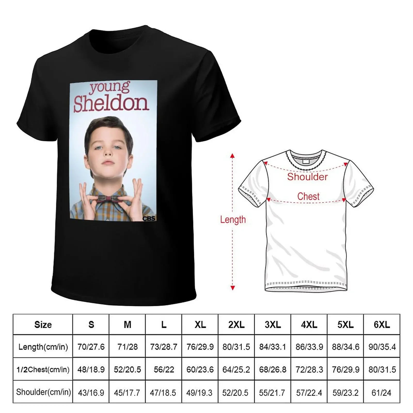 Young Sheldon T-shirt sports fans oversizeds mens t shirts