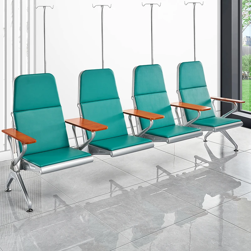 Infusion Drip Chair com encosto, Cadeira de suspensão de água para clínica hospitalar e solteiro, 3 pessoas